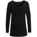 Bild 1 von Damen Umstands-Langarmshirt mit Stillfunktion SCHWARZ