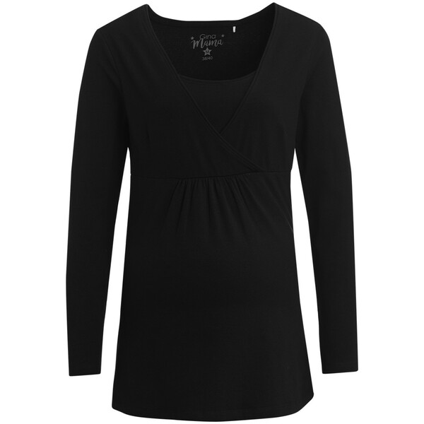 Bild 1 von Damen Umstands-Langarmshirt mit Stillfunktion SCHWARZ