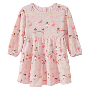 Baby Kleid mit Allover-Print ROSA