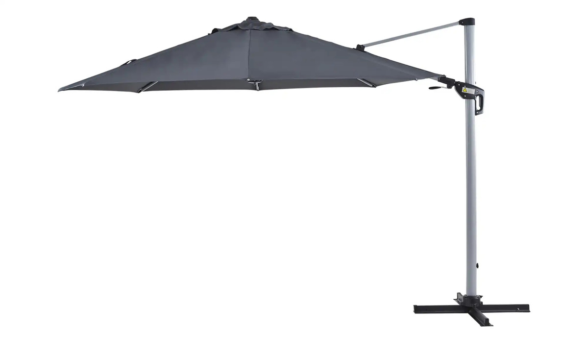 Bild 1 von Schneider Schirme Ampelschirm  Martinique grau Maße (cm): H: 258  Ø: [350.0] Garten