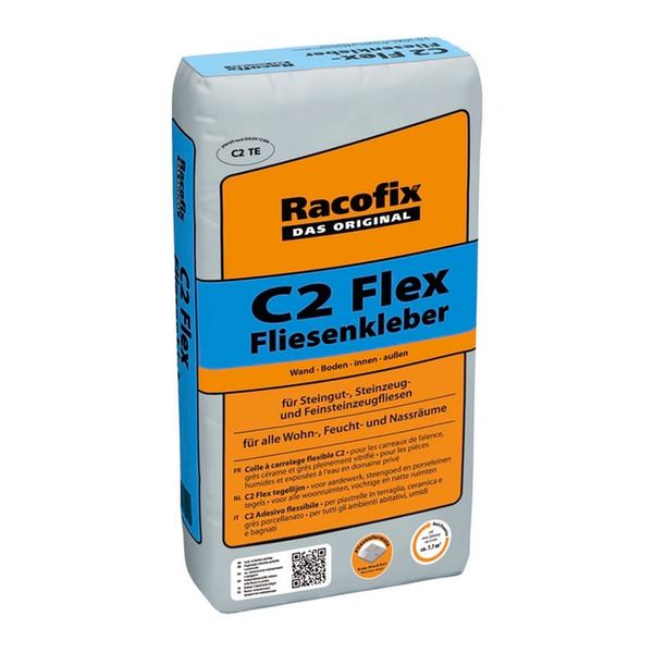 Bild 1 von Racofix Fliesenkleber 'C2 Flex' grau 20 kg