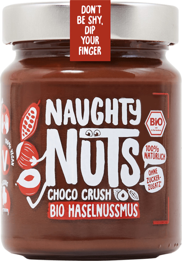 Bild 1 von Naughty Nuts Bio Haselnussmus Choco Crush