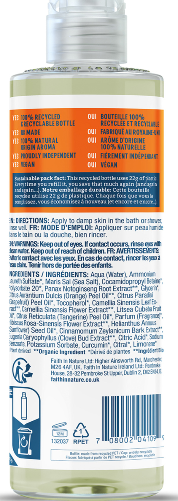 Bild 2 von Faith in Nature Duschgel & Schaumbad Grapefruit/Orange