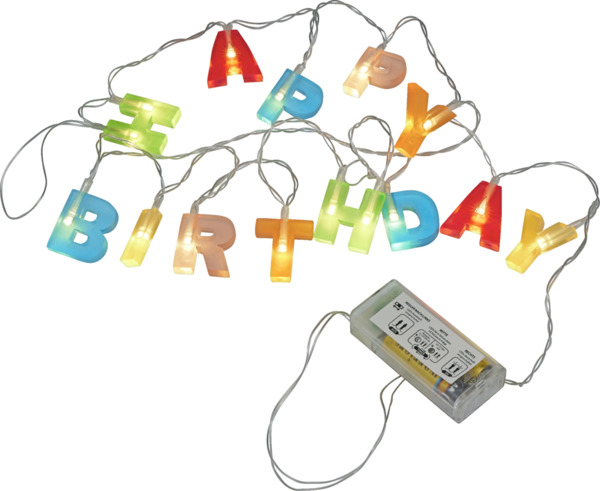 Bild 2 von RUBIN LICHT LED-Lichterkette Happy Birthday