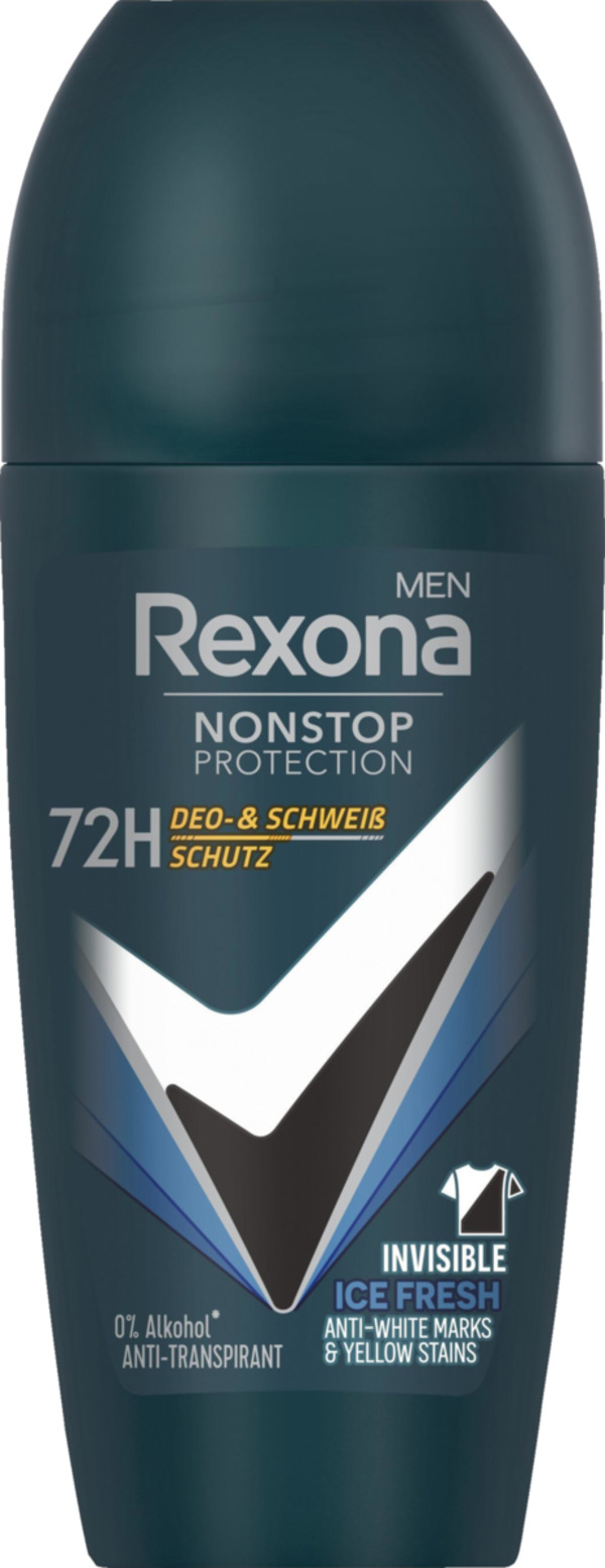 Bild 1 von Rexona Men Nonstop Protection Roll-On Anti-Transpirant Invisible Ice