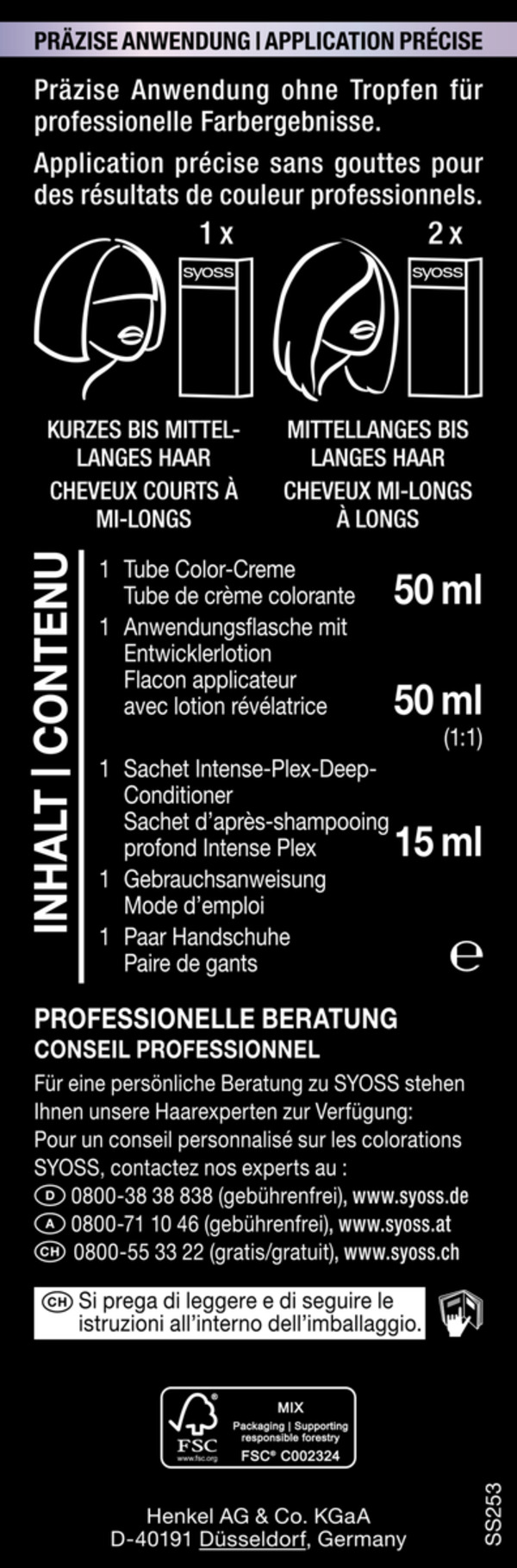 Bild 2 von Syoss Professional Performance Permanente Coloration Metallic Reflexe 12_53 Platinum Pearl