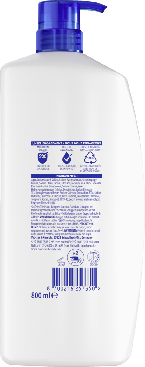 Bild 2 von head & shoulders Anti Schuppen Shampoo Apple Fresh