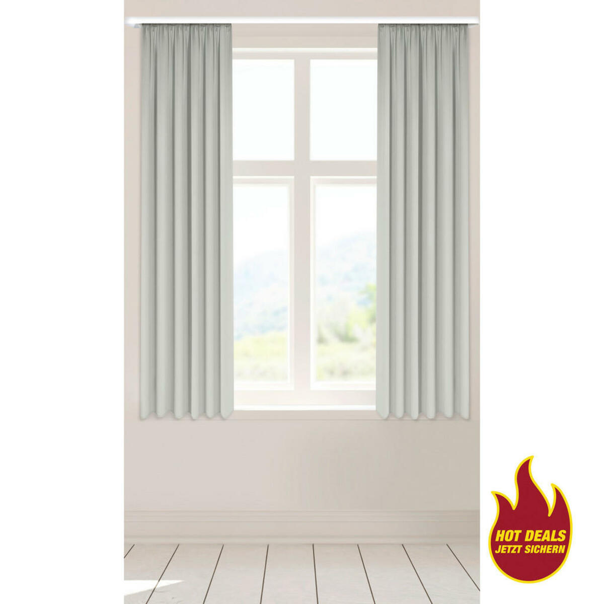 Bild 1 von Verdunklungsvorhang Juna kitt B/L: ca. 135x175 cm