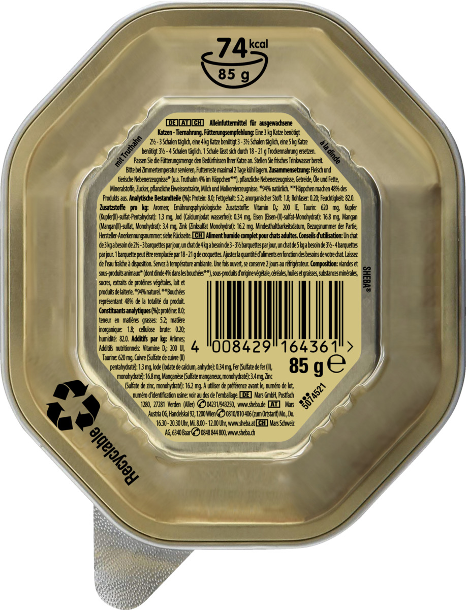 Bild 2 von Sheba Sauce Collection mit Pute in heller Sauce