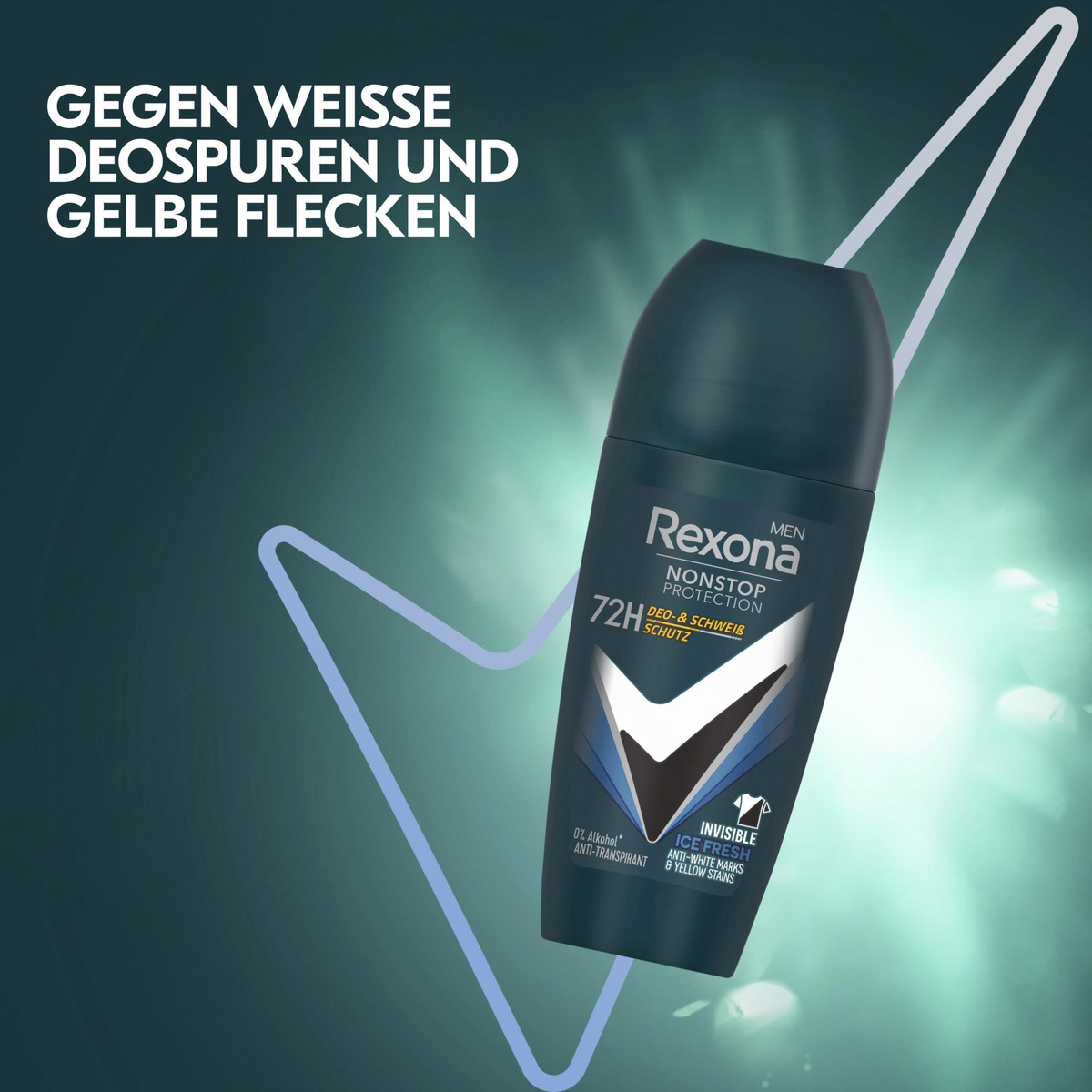 Bild 3 von Rexona Men Nonstop Protection Roll-On Anti-Transpirant Invisible Ice