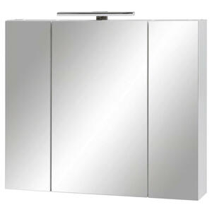 Spiegelschrank Limone weiß B/H/T: ca. 80x74,4x16 cm