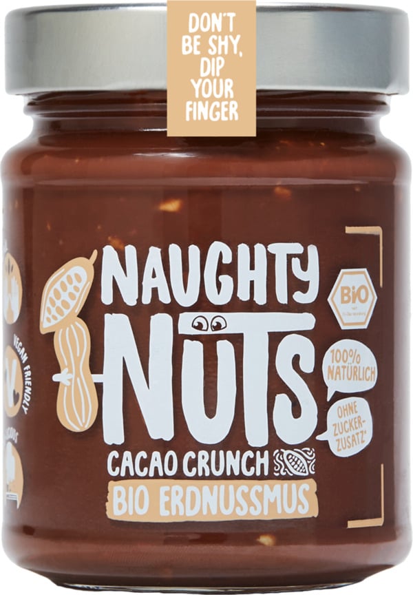 Bild 1 von Naughty Nuts Bio Erdnussmus Cacao Crunch