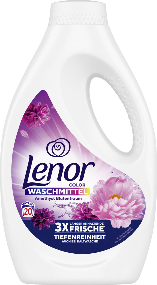 Bild 1 von Lenor Amethyst Blütentraum Colorwaschmittel Flüssig 20WL