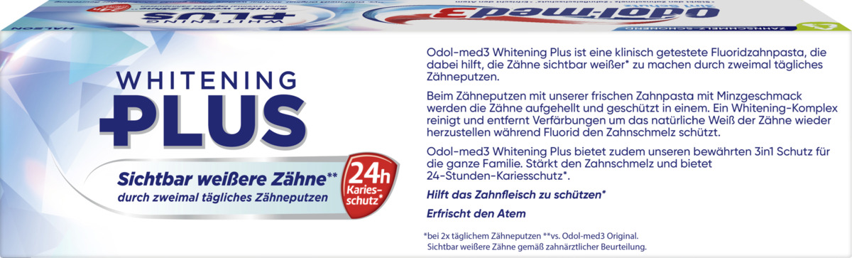 Bild 2 von Odol med3 Whitening Plus Zahncreme