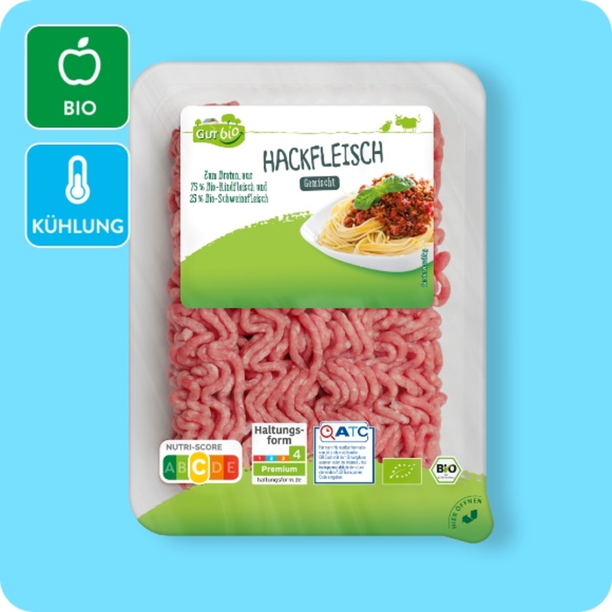 Bild 1 von GUT BIO Bio-Hackfleisch, gemischt, Aus Rind- und Schweinefleisch