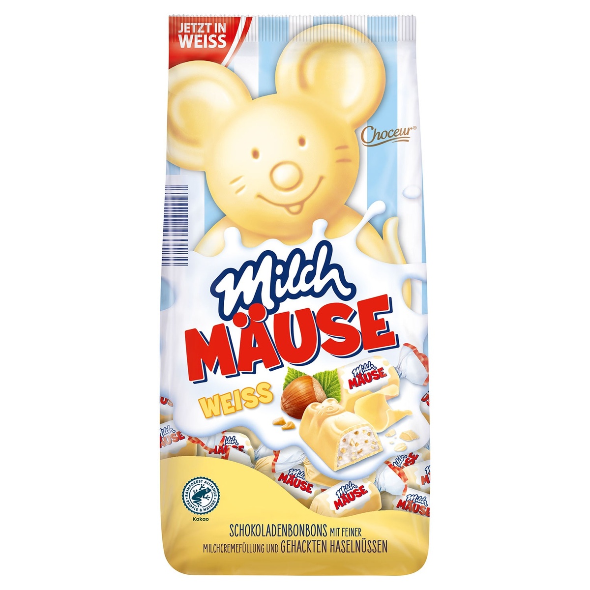 Bild 1 von CHOCEUR Milch Mäuse, Weiß 210 g