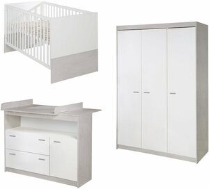 roba® Babyzimmer-Komplettset »Julia«, (Set, 3-St), mit Kinderbett, Schrank und Wickelkommode