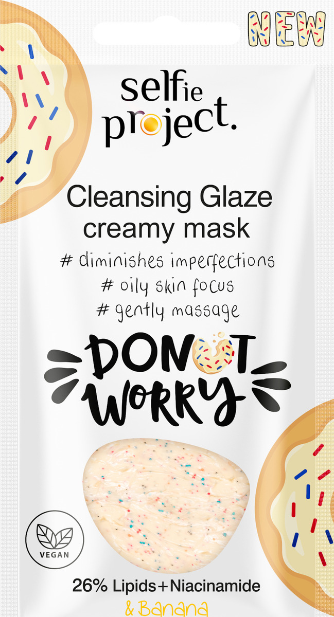 Bild 1 von Selfie Project Reinigende Gesichtsmaske Donut Worry