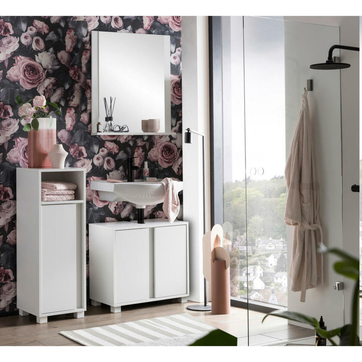 Bild 1 von Wandspiegel Dex weiß matt B/H/T: ca. 59,6x71,1x12,3 cm