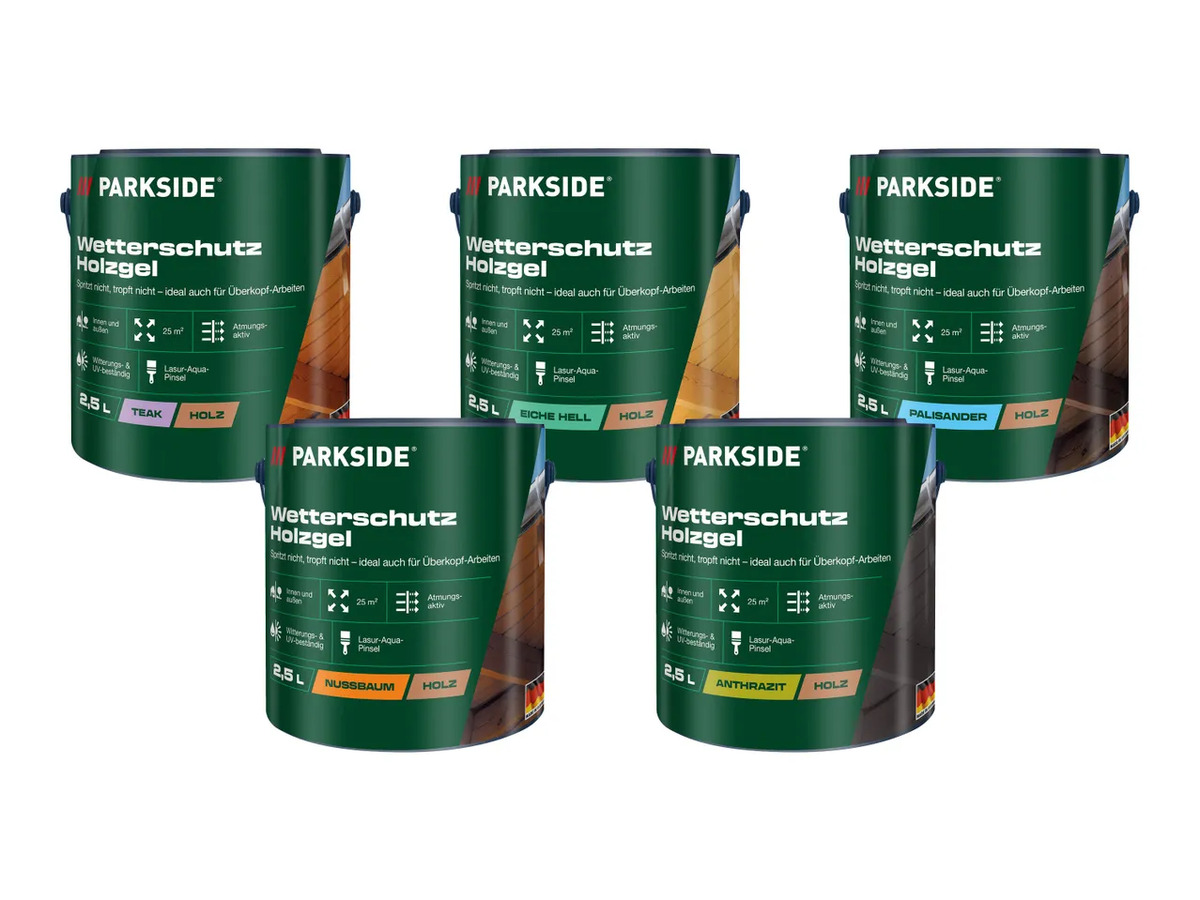 Bild 1 von PARKSIDE® Wetterschutz-Holzgel, 
         2,5 l