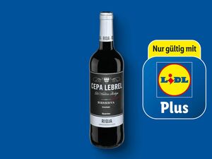 Cepa Lebrel Rioja Reserva, Rotwein, trocken, 
         0,75 l