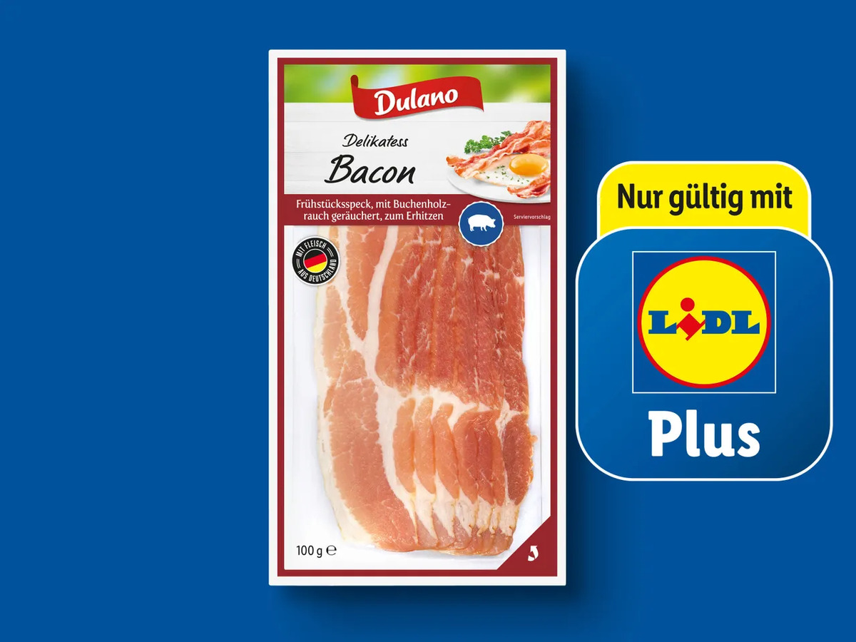 Bild 1 von Dulano Delikatess Bacon, 
         100 g