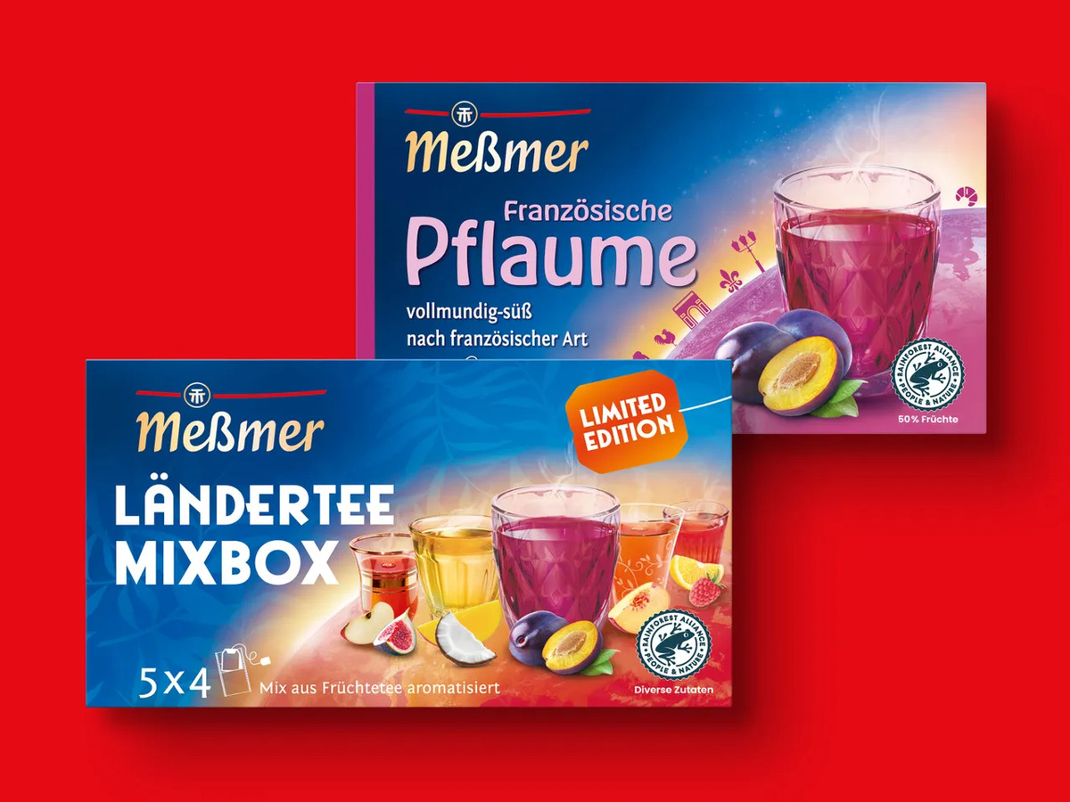 Bild 1 von Meßmer Ländertee, 
         20x 2,5/20x 2,25 g