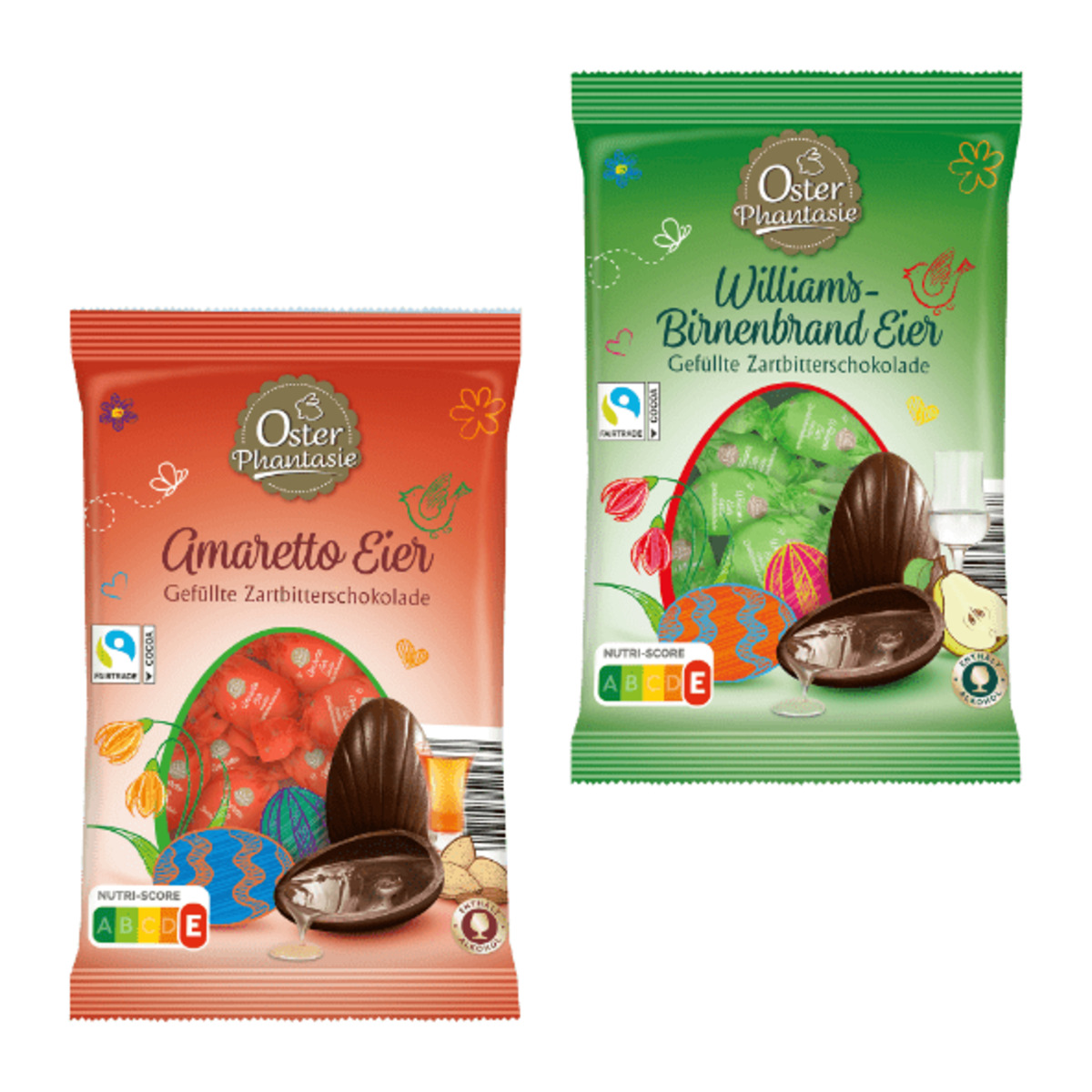 Bild 1 von OSTERPHANTASIE Zartbitterschokoladeneier 150g