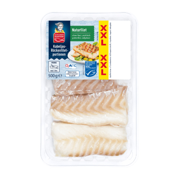 Bild 2 von GOLDEN SEAFOOD Kabeljau-Rückenfiletportionen XXL 500g