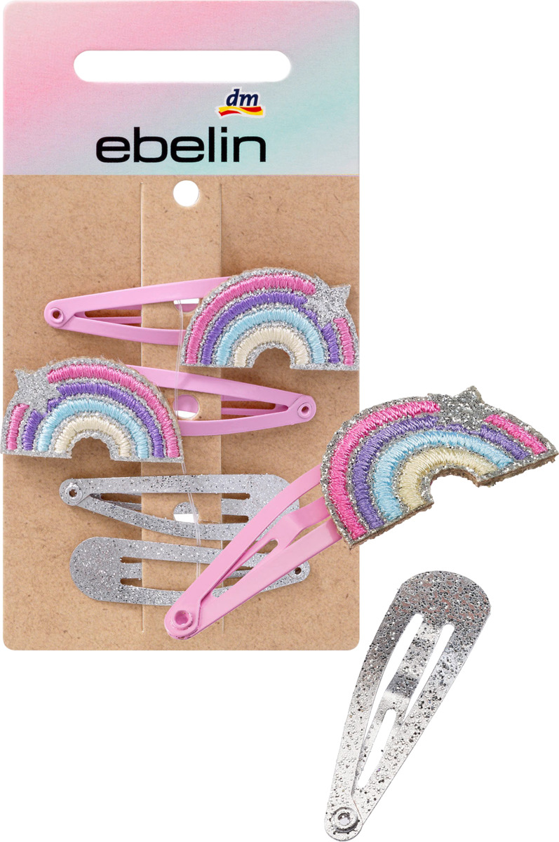 Bild 1 von ebelin Haarclipse Regenbogen