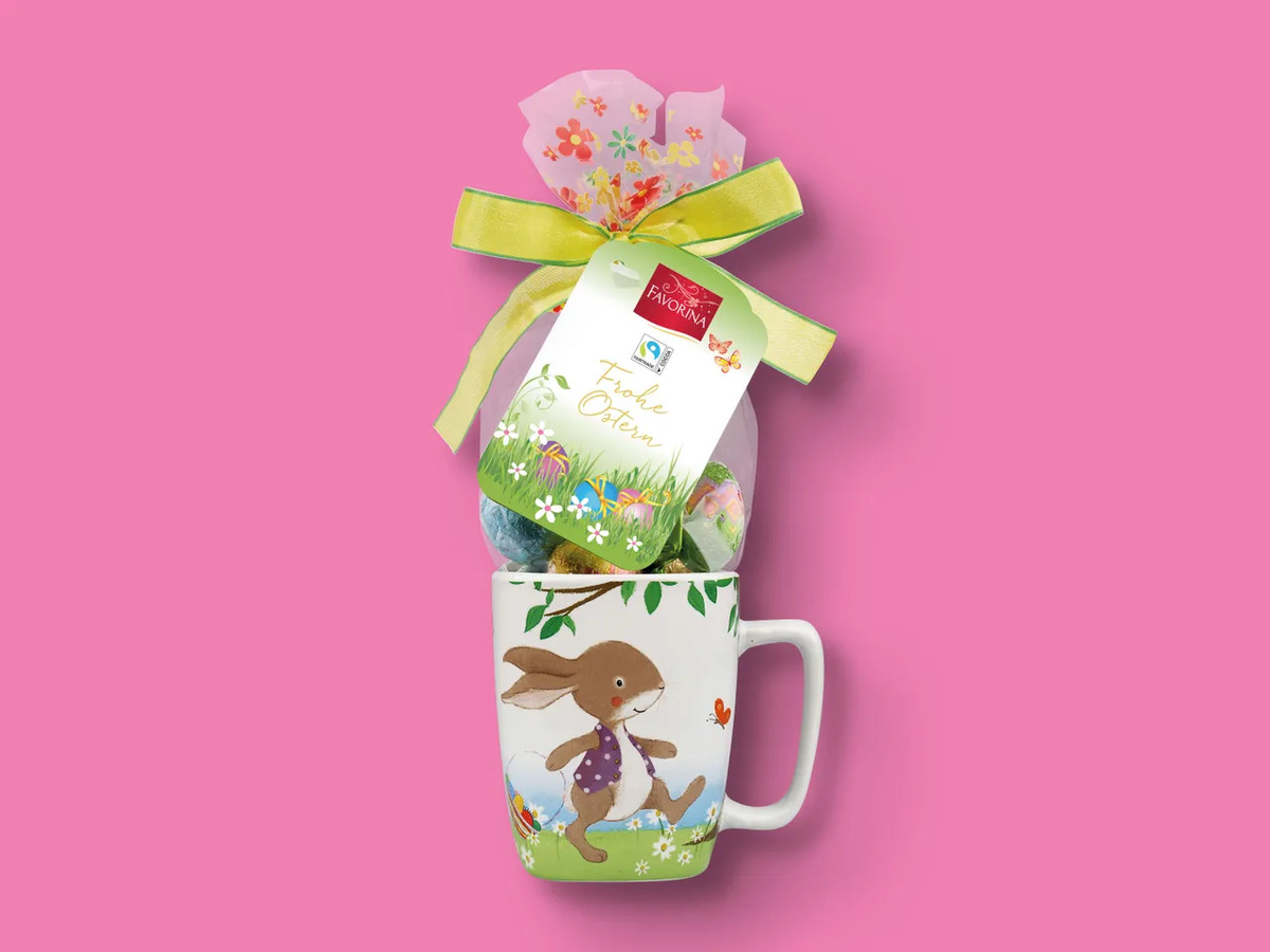 Bild 1 von Favorina Ostertasse mit Schokolade, 
         95 g