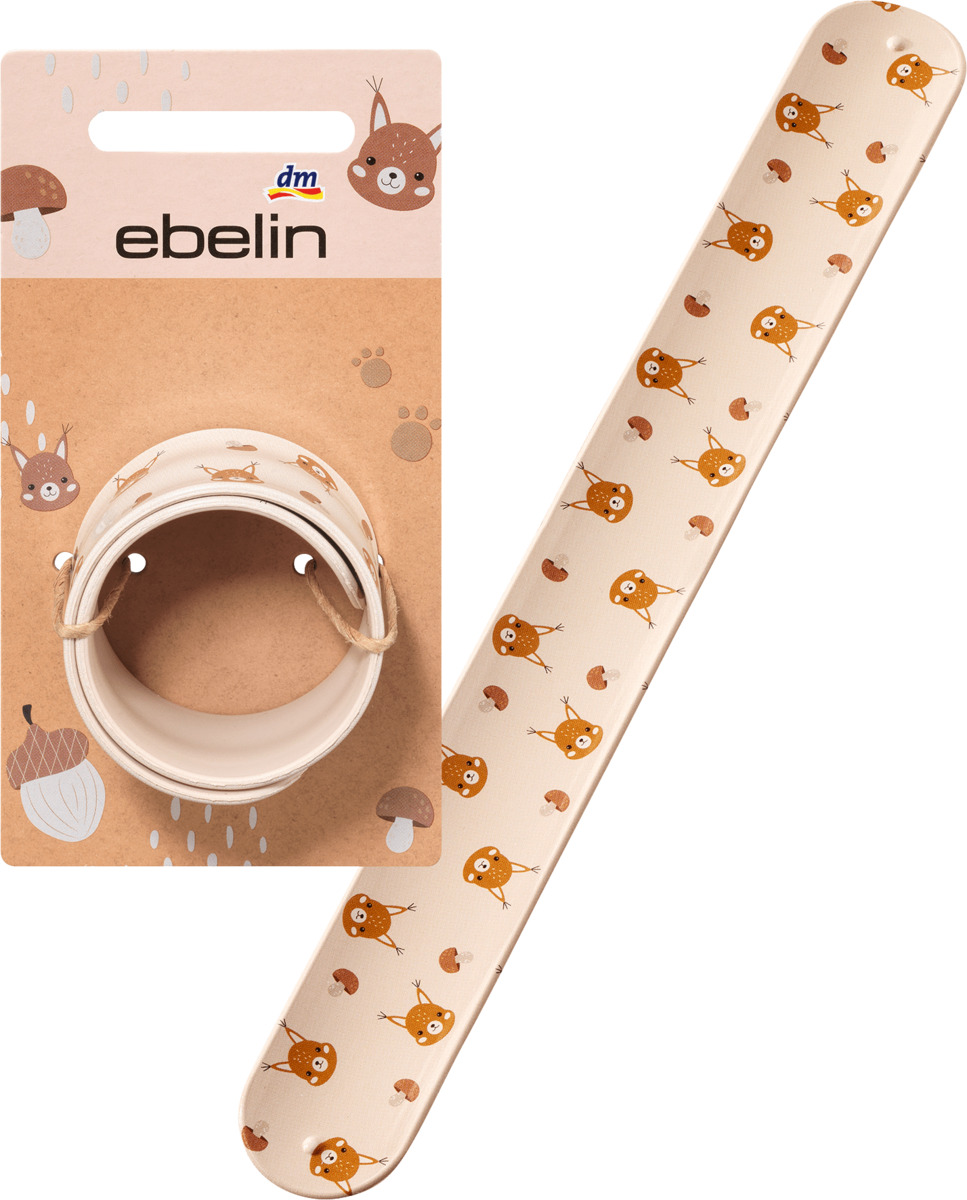 Bild 1 von ebelin Klickarmband mit Eichhörnchen-Print