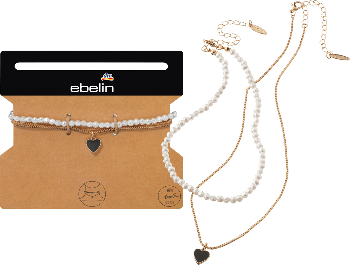 Bild 1 von ebelin Choker Gold-Optik mit Perlen