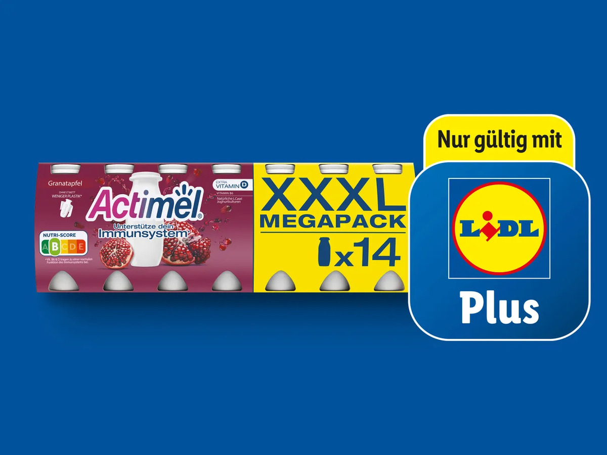 Bild 1 von Danone Actimel Drink XXXL Megapack, 
         14x 100 g