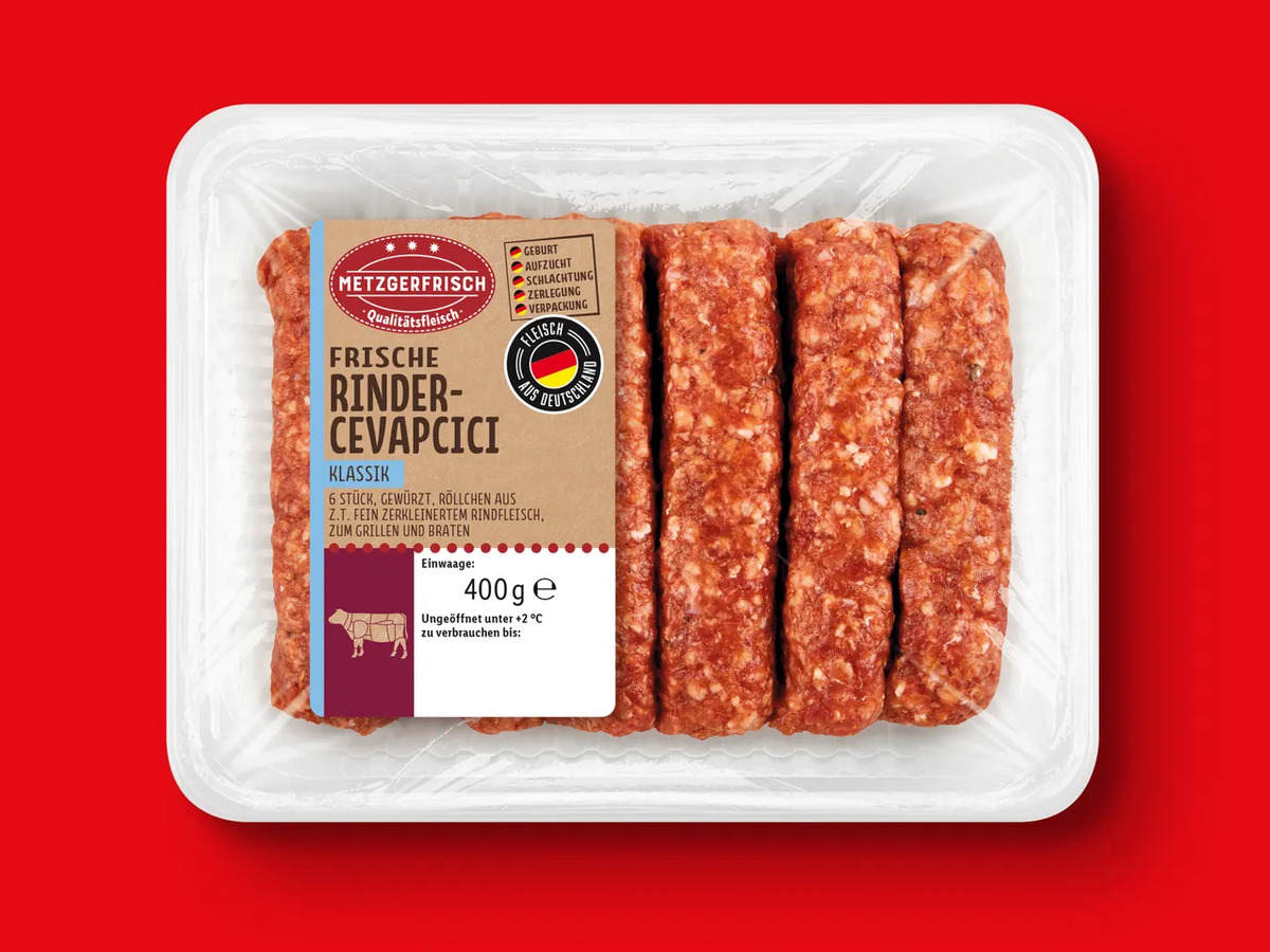 Bild 1 von Metzgerfrisch Rinder-Cevapcici, 
         400 g