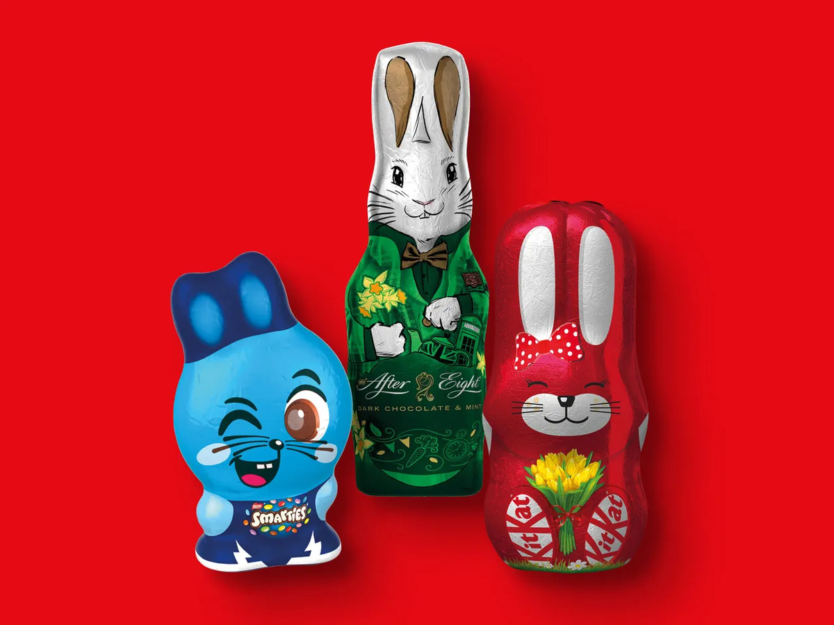 Bild 1 von Smarties/KitKat/After Eight Osterhasen, 
         90/85/81 g