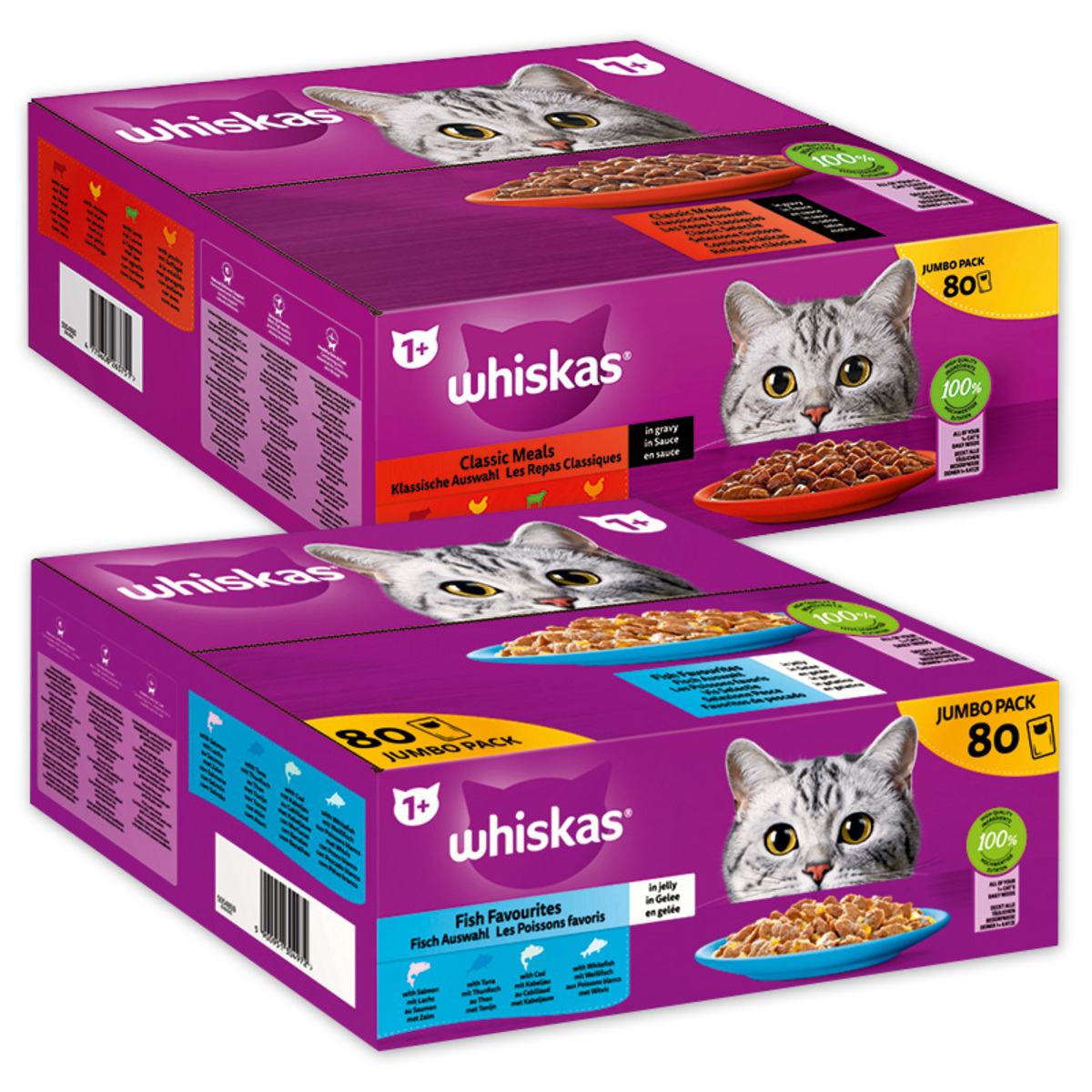 Bild 1 von Whiskas Katzennassnahrung Jumbo Pack