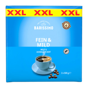 BARISSIMO Kaffee Fein & Mild XXL 500g