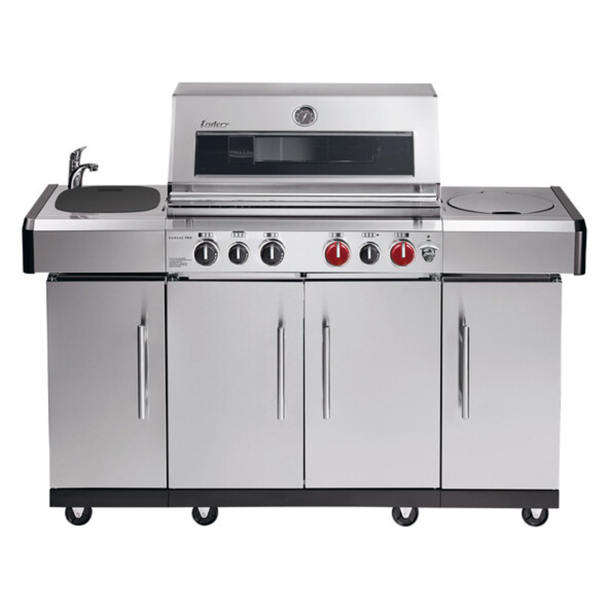 Bild 1 von Enders Gasgrill Kansas Pro 4 SIK Turbo II, inkl. Wetterschutzhülle