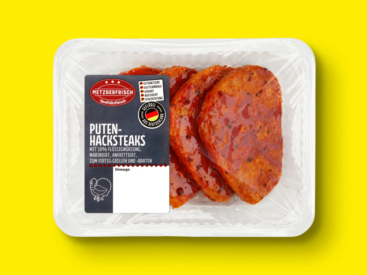 Bild 1 von Metzgerfrisch Puten-Hacksteaks, 
         320 g
