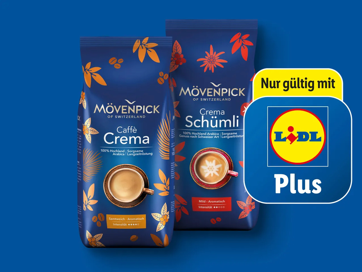Bild 1 von Mövenpick Caffè Ganze Bohnen, 
         1 kg