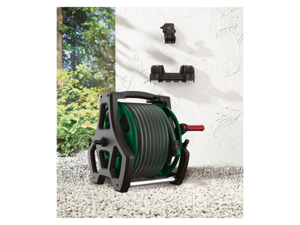 Bild 2 von PARKSIDE® Wand-Schlauchtrommel, 20 m (½"), witterungsbeständig, 
         20-m