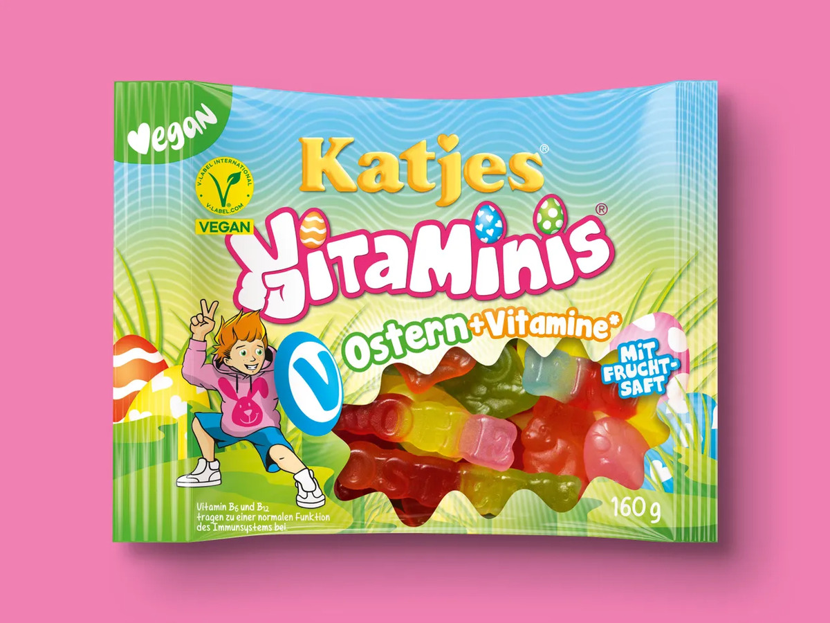 Bild 1 von Katjes Vitaminis Ostern + Vitamine, 
         160 g