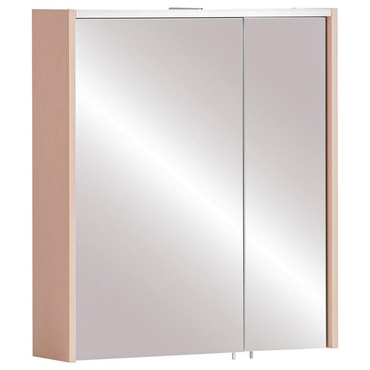 Bild 1 von Stylife Spiegelschrank Smash, Metall, 2 Fächer, 63.5x72.4x17.5 cm, Made in Germany, erweiterbar, Badezimmer, Badezimmerspiegel, Spiegelschränke