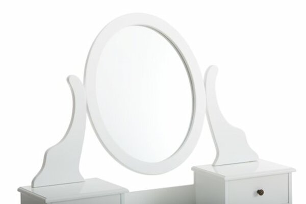 Bild 2 von Schminktisch MALLING mit Spiegel 5 Schubladen weiß