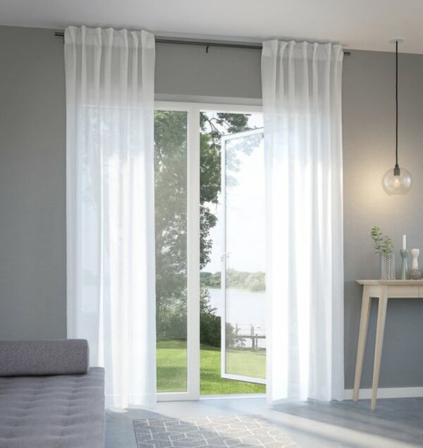 Bild 4 von Dekoschal BOLMEN 1x140x300 Knitter-Optik off-white