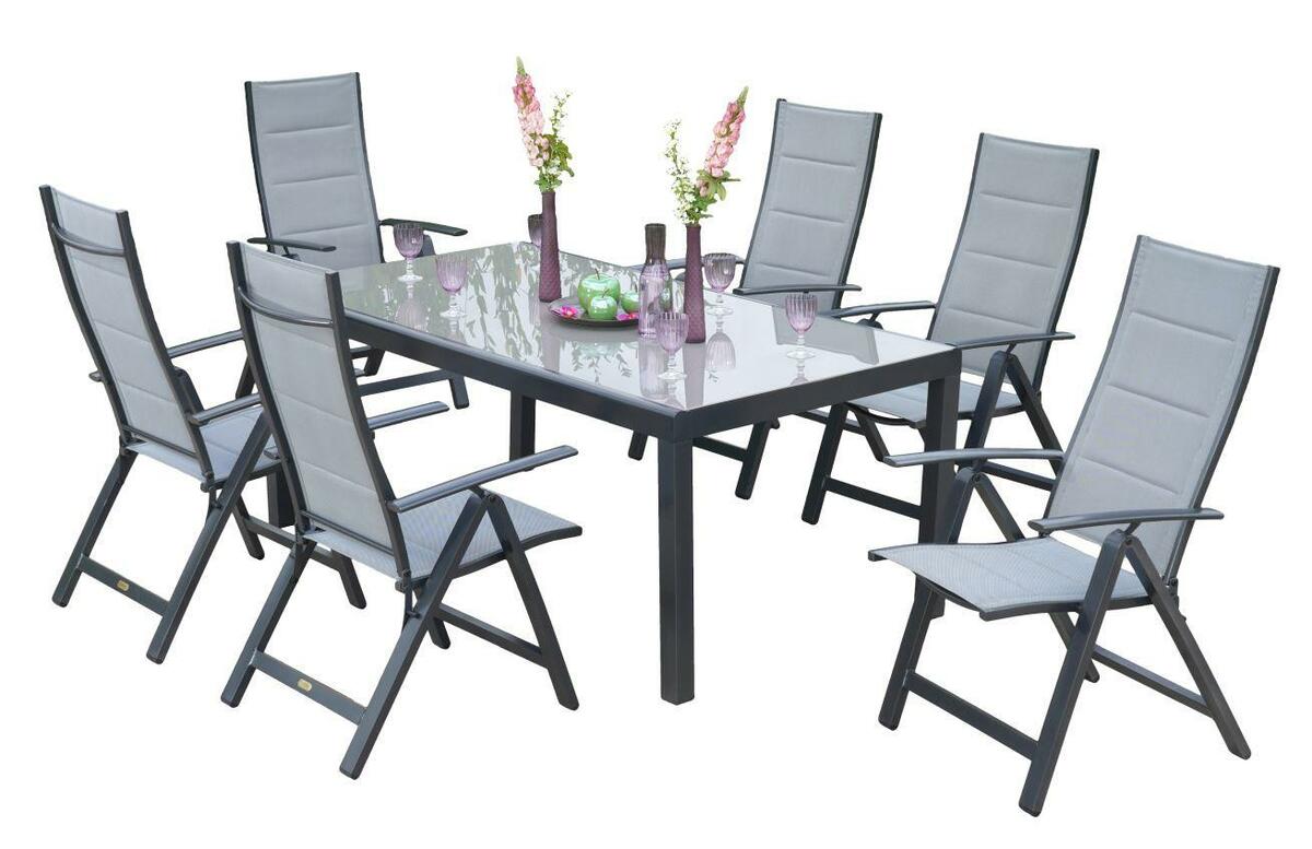 Bild 1 von GARTENSET FLORENZ, Graphitfarben, Grau