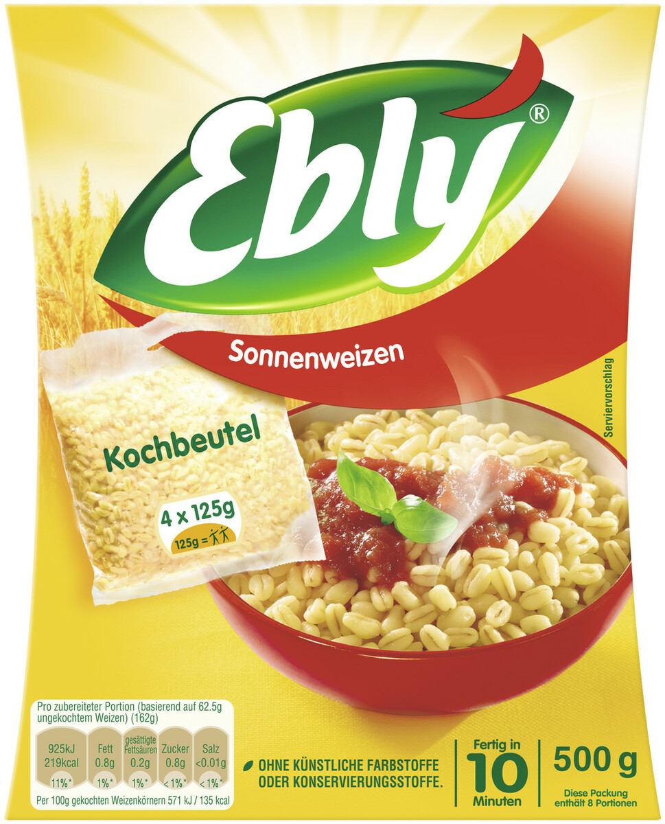 Bild 1 von Ebly Sonnenweizen im Kochbeutel 4x 125G