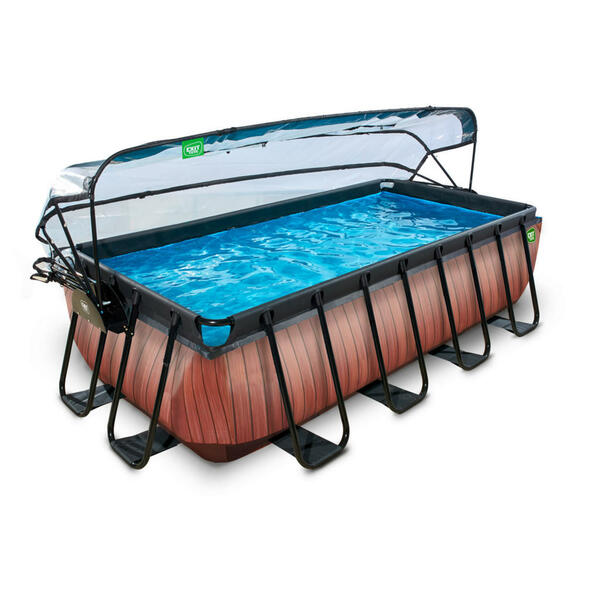 Bild 1 von Exit Pool-Set, Braun, Kunststoff, 250x181x450 cm, CE, Freizeit, Pools und Wasserspaß, Pools, Aufstellpools