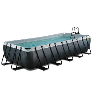 Exit Pool-Set, Schwarz, Kunststoff, 4-teilig, 320x100x610 cm, CE, Freizeit, Pools und Wasserspaß, Pools, Aufstellpools